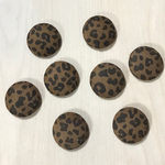 LEOPARD DESIGN ROUND CABOCHONS PARTS