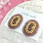 ✴︎Exotic Bijou✴︎刺繍✴︎ビーズ✴︎イヤリング✴︎ピアス✴︎ハロウィン✴︎秋✴︎ベイクドカラー✴︎お呼ばれ