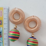 縦ぐる横ぐるピアス(イヤリング)