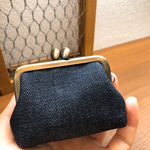 デニム×パラダイス◇ミニがま口◇手乗り