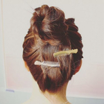 ヘアクリップ ヘアブラシ ゴールド