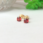14KGF☆プチjewelピアス・ガーネット・1月誕生石