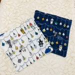 再販2 小さなガーゼハンカチ〔15cm×15cm〕 電球ネコちゃん no.13.14番