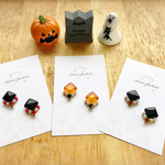 【新色追加】大人ハロウィン♡ガラスタイルイヤリング・ピアス