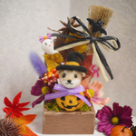 送料込み♪ ハロウィン柴犬フラワーアレンジ