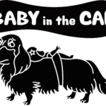  ミニチュアダックス（ブラック&タン）「BABY in the CAR」ステッカー