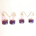 【再販】ねこピアス(パープル)