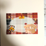 デザインメモ♡クリスマス☆ 仲良しクマさん♡バラ 20枚セット  166