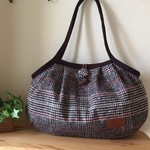 【新柄】グラニーバッグ＊ウール♡茶系