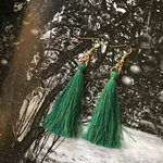 タッセルピアス -  forest -