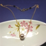 一粒コットンパールのネックレス