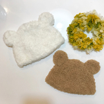 もこもこくま耳帽子