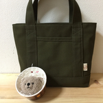 帆布カーキＳサイズ クマちゃん茶男くん❤️セット