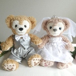 🐻ぬいぐるみ服SS♡ウェディングドレス＆ベストスーツセット（ミニコグマサイズ）結婚式に♡