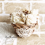 naturalミニかごアレンジ＊