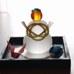 【mana302さまご予約品】ガラスの鏡餅