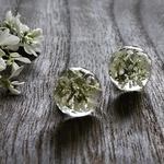 【受注制作】雪の花のサージカルピアス(イヤリング)