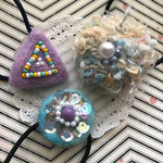  ✾秋冬ほっこりヘアゴム３set⑤✾
