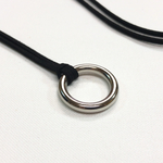 ブラック　リングネックレス　外径21mm