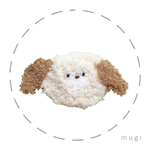もこもこ毛糸 わんこブローチ