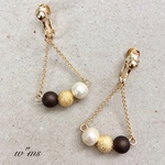 new  color▷【イヤリング】ブラウントライアングルのイヤリング