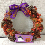 【再販】ハロウィンのリース