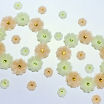 お花シール❁︎40枚❁︎orange&yellow