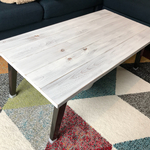 ryota529様専用★ローテーブル（ヴィンテージホワイト）カフェ風折畳脚送料無料