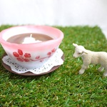 カフェオレボウルのキャンドル