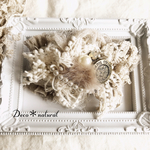 アンティークレースとミンクファーバレッタ＊