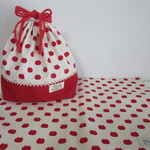 お弁当袋＆ランチョンマット《ねこたま》