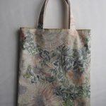 ぺったんこバッグ*リバティ*Rose Xanthe*ベージュ*32×28㎝