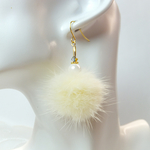 クリーム / ファーピアス / ファー