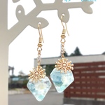 ☆雪の結晶☆ハーバリウムピアス☆イヤリング☆