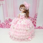 リカちゃん お姫様ドレス 一点物☆ピンク