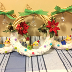 オカメインコのクリスマスリース
