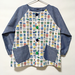 【ご注文品】前あき長袖スモック120