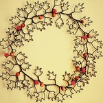 ２way のリース & テーブルウエア(木の実)