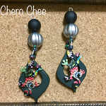 トカゲ ウッドピアス／イヤリング
