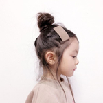 □長方形レザーパッチンピン■カフェオレ(スエード)□