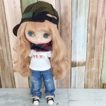ライトブルーデニムパンツ