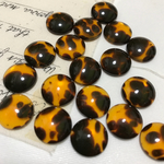 高品質 レオパード 柄 カボション   14mm