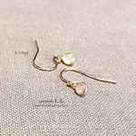 k14gf 10月誕生石☆エチオピアンプレシャスオパールの揺れるフックピアス