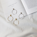 metal&wave big hoop earring