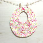 【新作】ピンク花柄×チェック リバーシブルスタイ  sale!