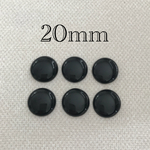 import アクリルシンプルカボション ブラック 6個入