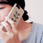 iPhone case ミモザクロス