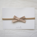 新生児からok❤︎suede ribbon mini ＊beige