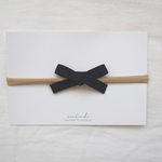 新生児からok❤︎suede ribbon mini＊black