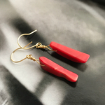  [再販]  赤珊瑚♚ピアスorノンホールピアス